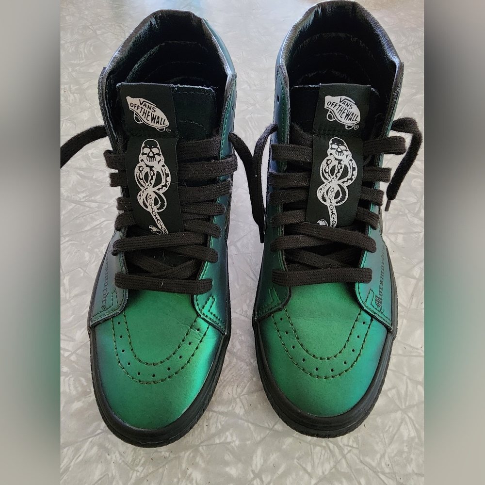 Harry Potter Vans Hi Tops Slytherin